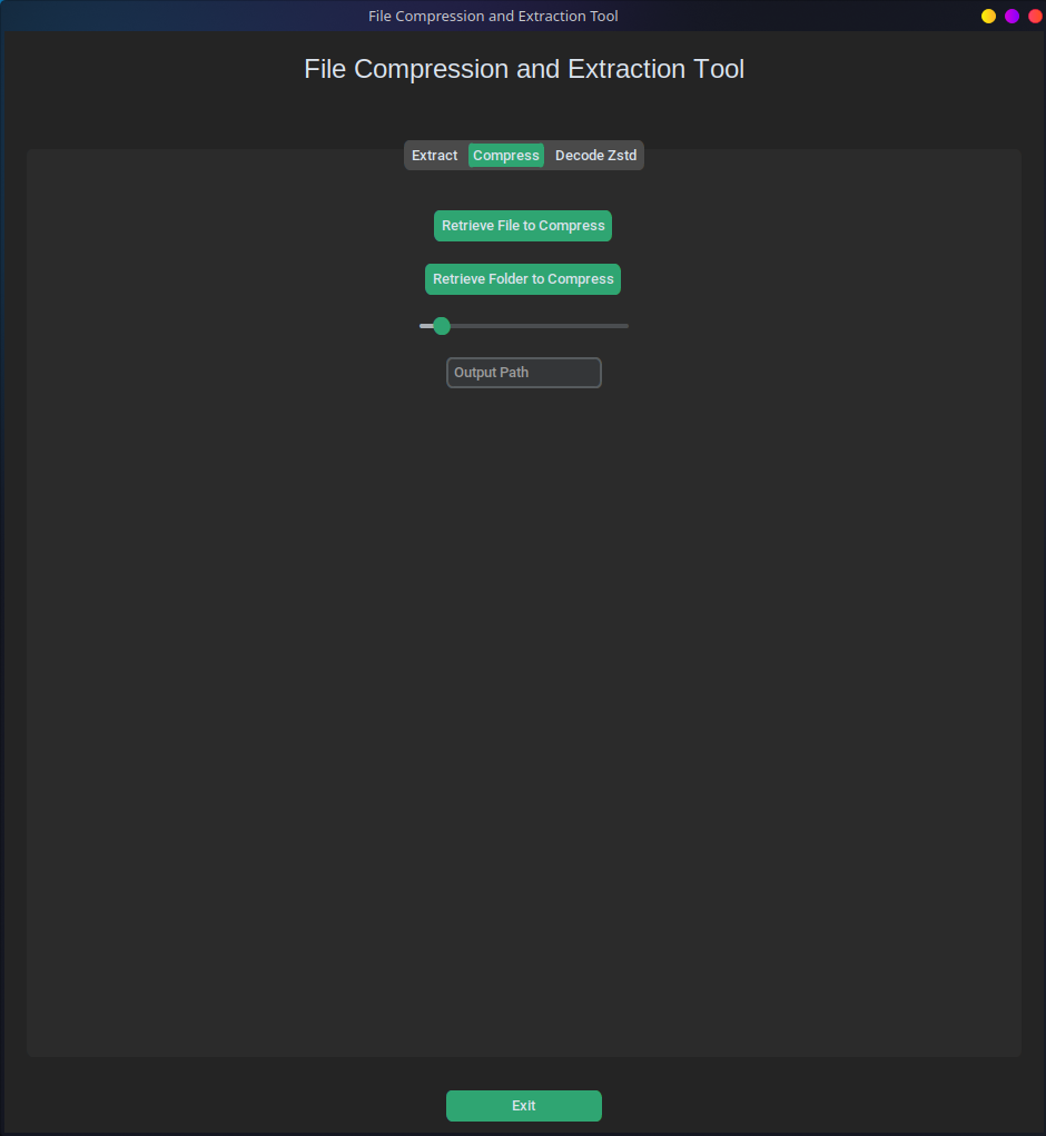 Retrieve Zstandard File