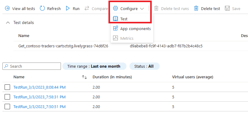 Load Test Private Endpoint