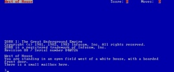 IBM PC w/CGA, Zork I