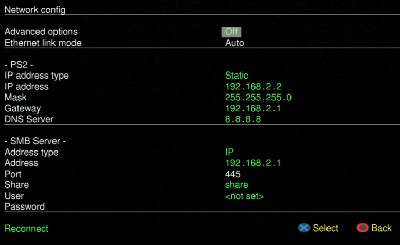 PS2 OPL Settings