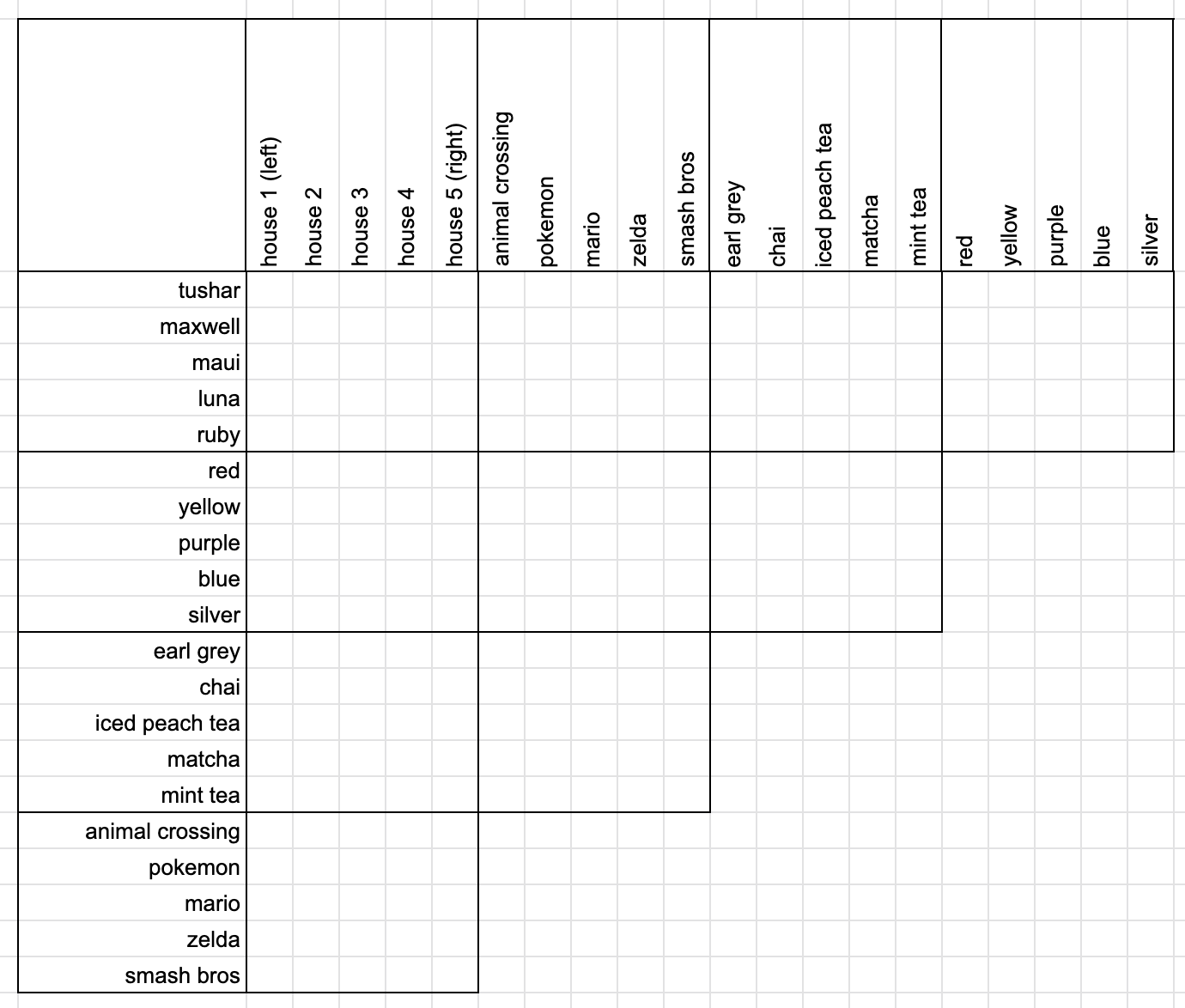 Example puzzle