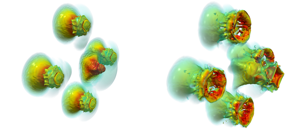 level-set bubble array