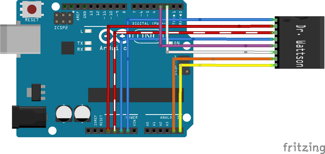 Arduino & Dr. Wattson Wiring