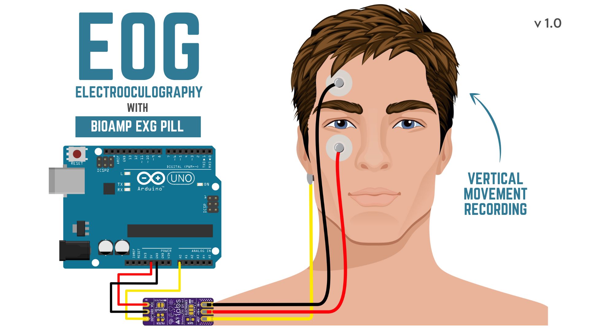 BioAmp EXG Pill - Electrooculography (EOG) Vertical