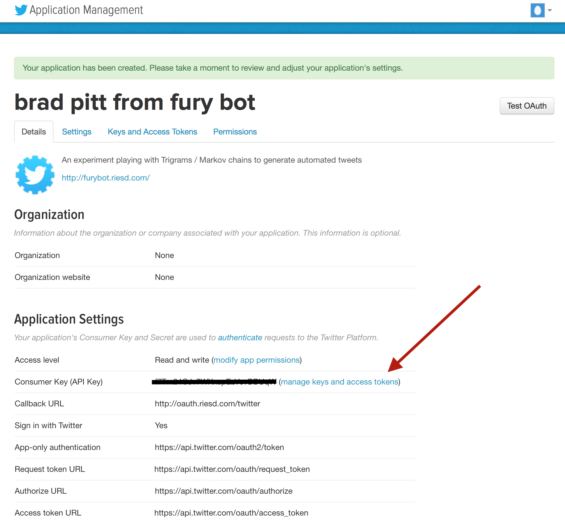 manage access tokens