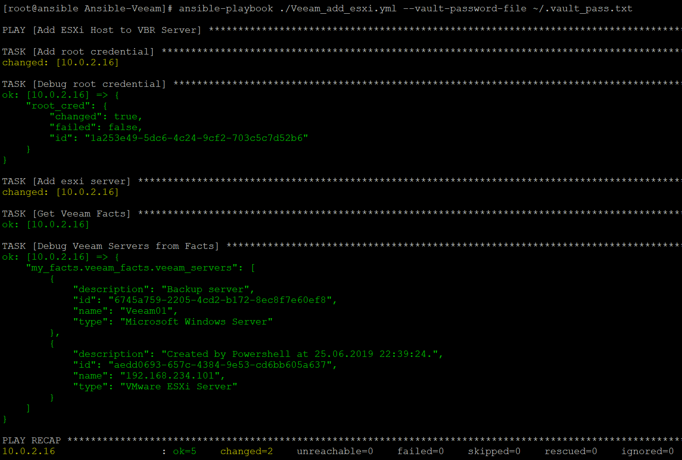 Veeam Add ESXi 