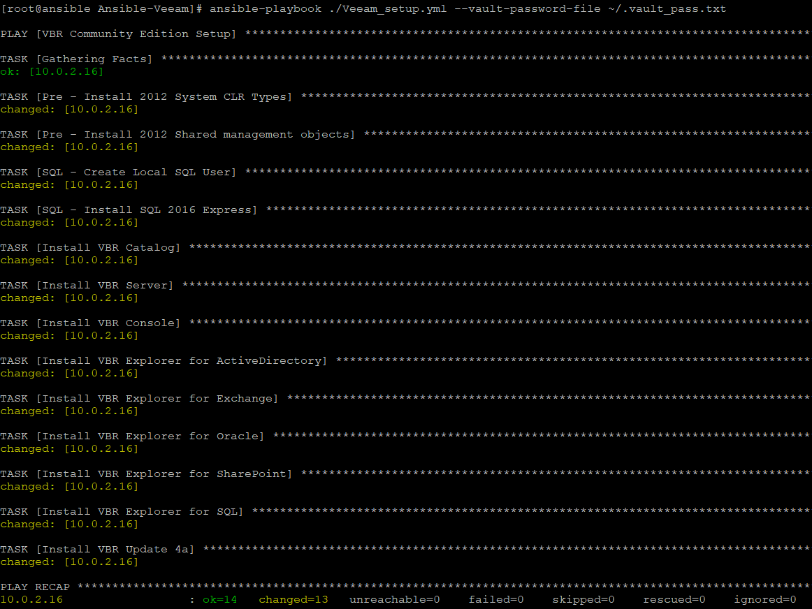 Veeam Setup