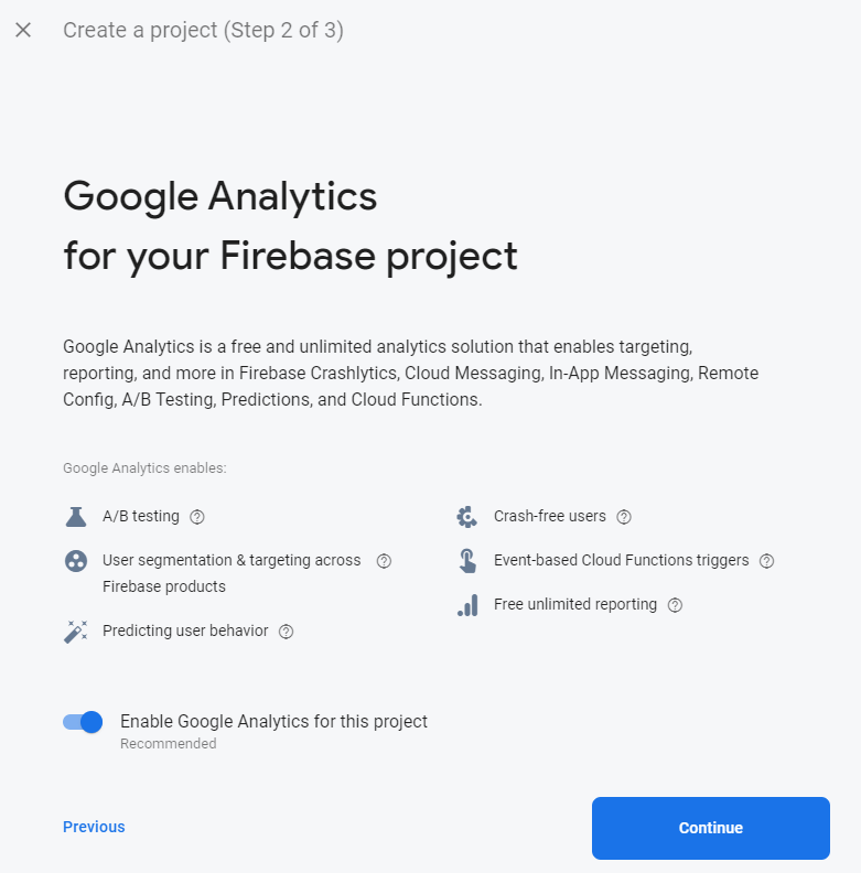 Firebase app creation part 2