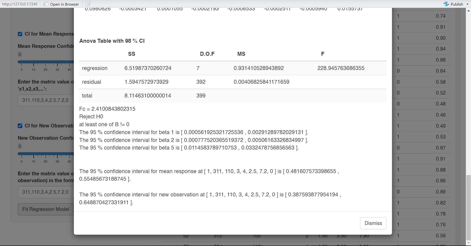 fitted model in multiple tab pt2