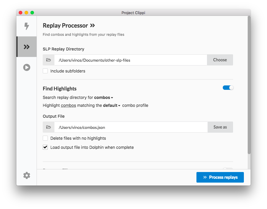 slp file processor screenshot