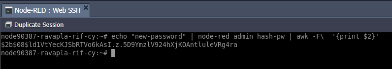 nodered-password