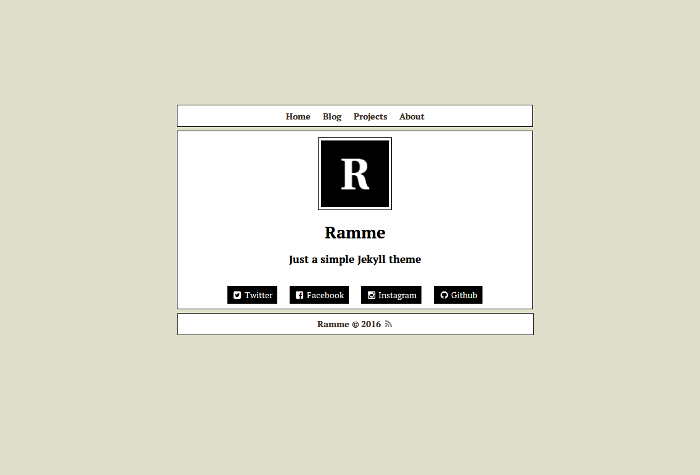 screenshot of Ramme