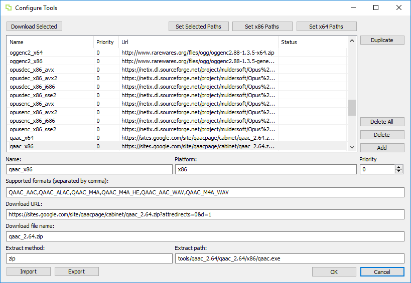 Configure Tools