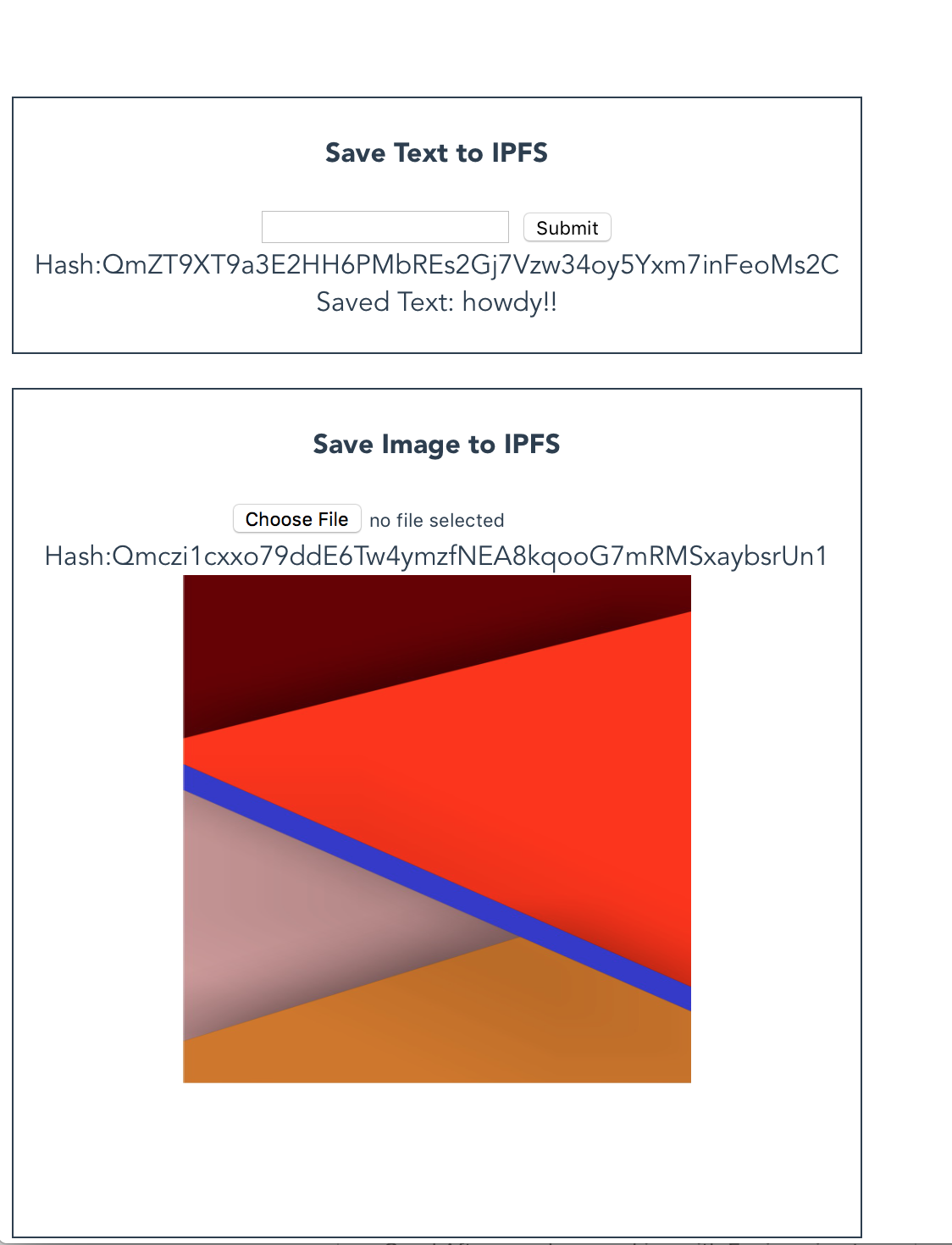 IPFS Example