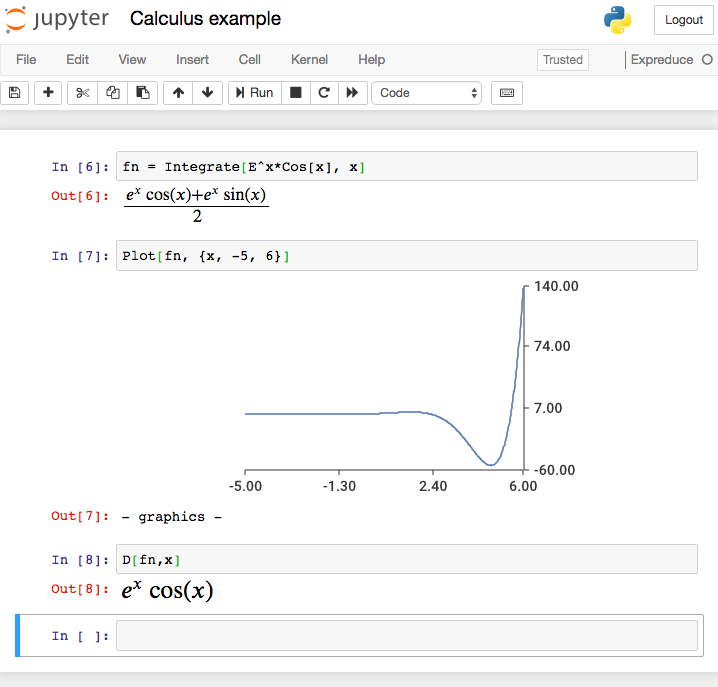 Jupyter screenshot