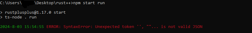 Unexpected token in json 1