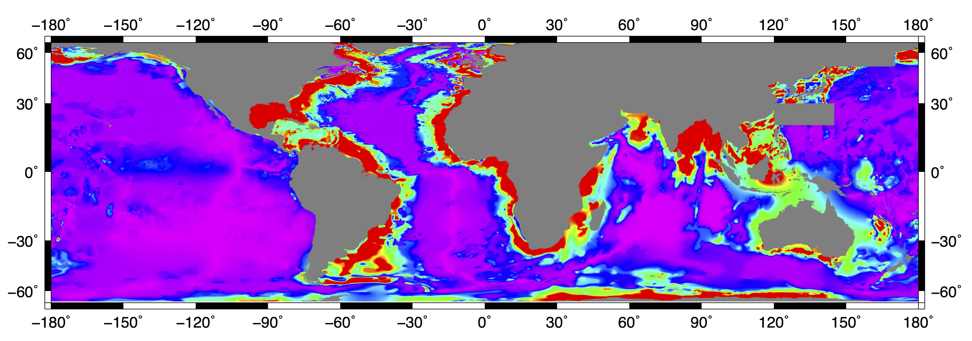 map of sed thickness