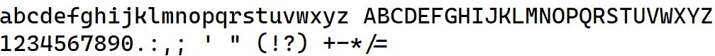 Cascadia Code Characters