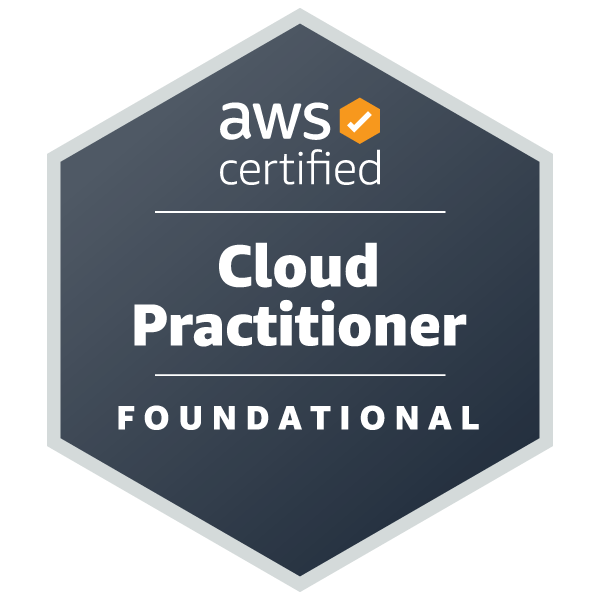 AWS Certified Cloud Practitioner badge