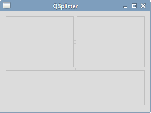 QSplitter widget