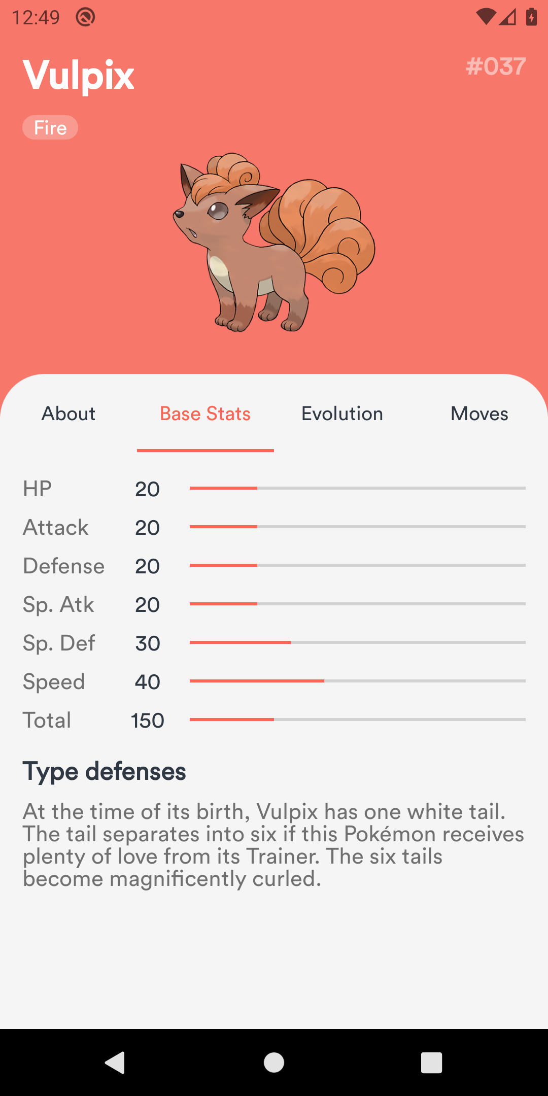 Pokemon Info - Base Stats